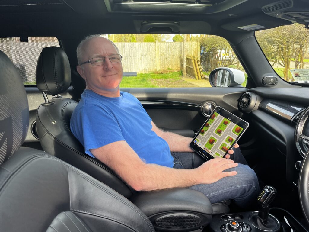 Mike with iPad